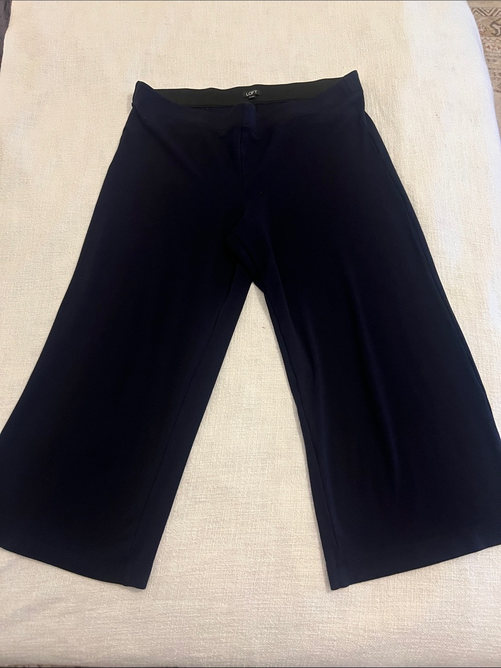 LOFT Women’s Navy Blue Ponte Wide Leg Pants - Sz  XL NWOT